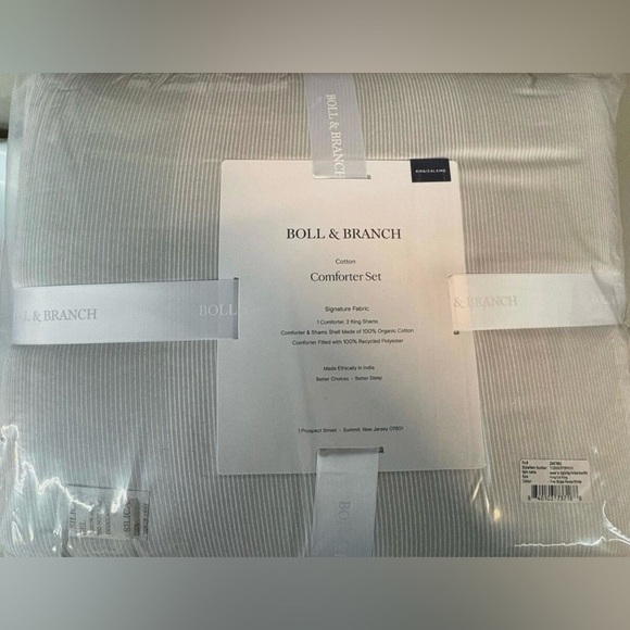 Boll & Branch Other - INCREDIBLE DEAL/BOLL & BRANCH 3 Piece Comforter Set NWT!  Only 1 left!!